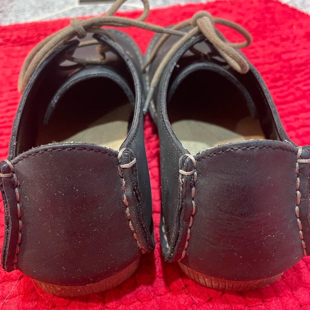 EUC size 9 Clarks Clark’s Artisan Black all leather Shoes - Picture 5 of 8